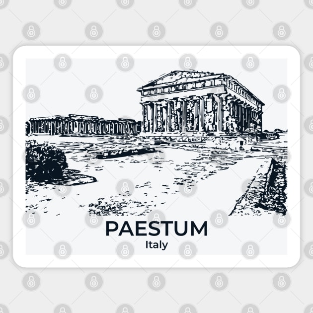 Paestum - Italy Magnet by Lakeric
